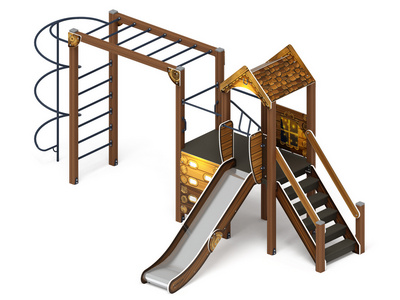 Детская игровая площадка Уютный эко-дворик-9