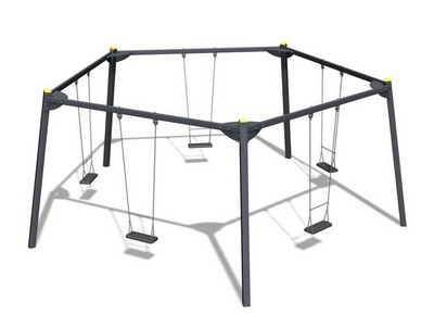 Качели круговые Триумф 4 (металлические стойки)