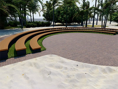 Амфитеатр  Радиус 6-8 м, без спинок