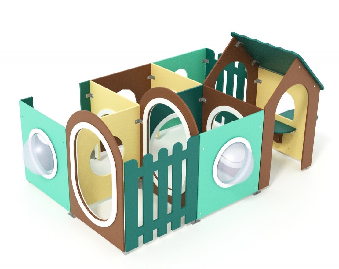 Игровой лабиринт Веселый малыш, 6 секций - вид 3